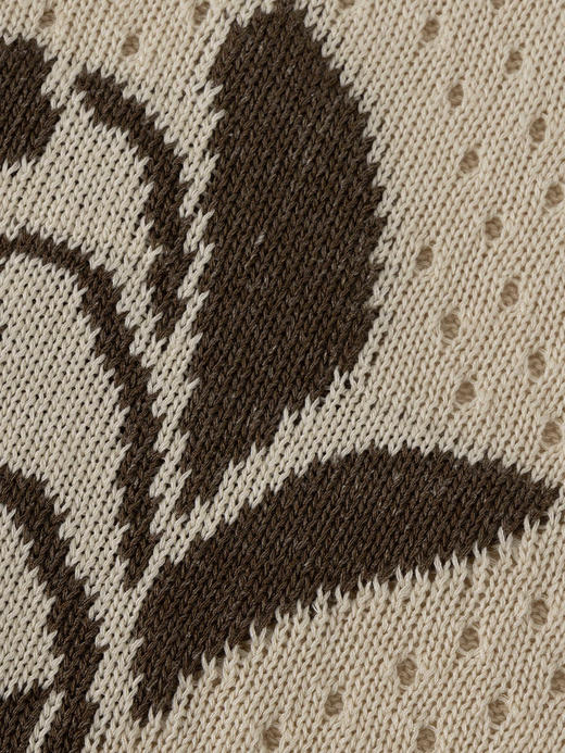 COCO ZONE 设计感镂空无袖针织背心女外穿撞色圆领上衣CC2B0905 商品图7