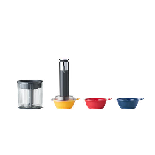 【自营】 东菱 无线百味备餐佐料机绞肉机 500ml(绞肉碗) 100ml*3(佐料碗)  钛金灰 DL-6082 商品图3