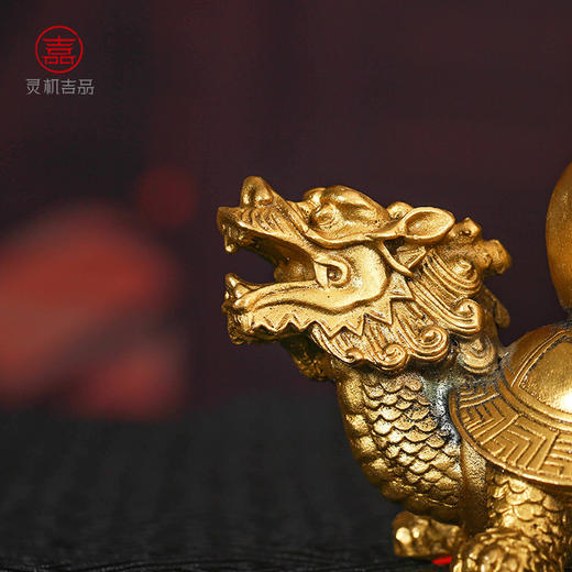 灵机吉品 铜龙龟葫芦福禄荣归摆件客厅家居福禄摆件 商品图1