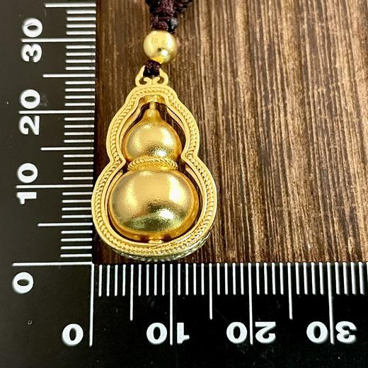 【限时克减150元】足金999 #葫芦 #时来运转 古法葫芦（福禄）吊坠（里葫芦可转动）(YGFDZ00007)（预售产品下单后不退款不退货不换货不补差价） 商品图3