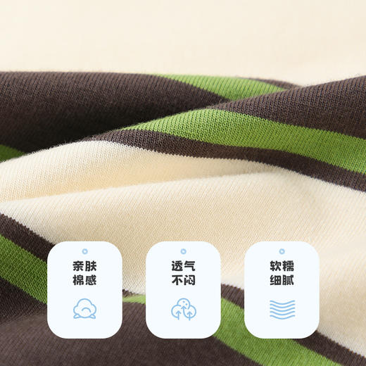 【5A级抑菌】【80-140】【MQDmini】男童短袖条纹T恤 商品图8