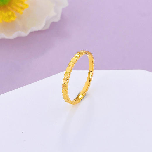 【限时克减150元】足金999.99 【精品】五9黄金实心固口戒指蜂巢戒指圈戒(ACJZ00262)（预售产品下单后不退款不退货不换货不补差价（预售产品下单后不退款不退货不换货不补差价 商品图0