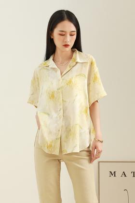 LNNNS 气质抽象印花衬衣 12799