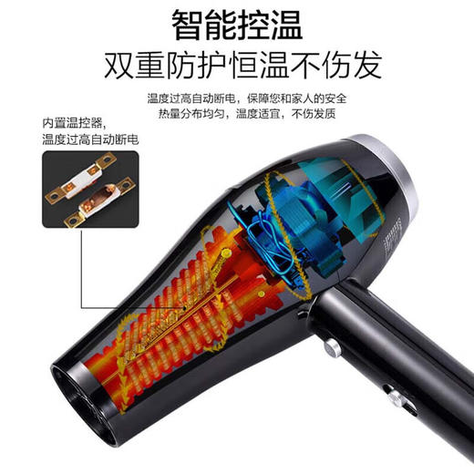 【奥莱专区】【家居】康夫 CONFU 电吹风 KF5922 （黑色） 商品图2