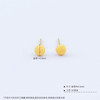 【限时克减150元】足金999 (足金999字印)5G黄金空心喷砂泡钉耳钉（配胶塞）(5GES00834)（预售产品下单后不退款不退货不换货不补差价） 商品缩略图3