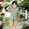 【两件套】【90-140】【MQDmini】男童短袖汉服套装复古国潮 商品缩略图2