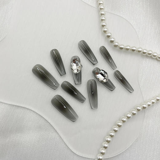 手工穿戴甲爆款高级温柔腮红可拆卸晕染ins_ym 商品图6