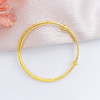 【限时克减150元】足金999.9 (面宽约3.7-4.1mm)空心手镯光面推拉手镯光圈推拉手镯素圈推拉手镯圆管推拉手镯(HWSZ00001-05)（预售产品下单后不退款不退货不换货不补差价） 商品缩略图1