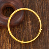 【限时克减150元】足金999 古法实心(面宽约3.5-3.7mm)光圈推拉圆管推拉手镯(YGFSZ00287)（）预售产品下单后不退款不退货不换货不补差价 商品缩略图2