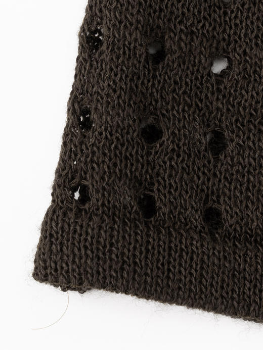 COCO ZONE "咖啡裙"夏季复古设计感镂空半身裙简约松紧腰中长裙CC1B1192 商品图7