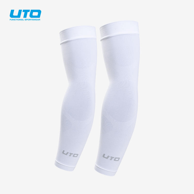 UTO向氢运动冰袖防晒跑步骑行护臂紧身透气薄款弹力长筒长款纯色