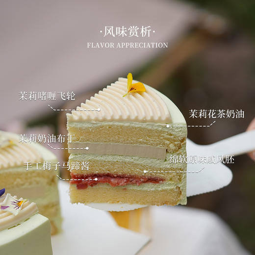 「清新」茉莉梅子--茉莉奶茶布丁梅子马蹄酱动物奶油蛋糕【茶味清新 口感清甜】
 商品图1
