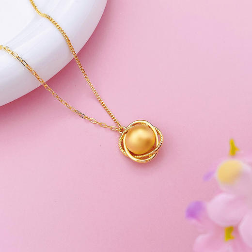 【限时克减150元】足金 无氰5D硬金空心金珠调节AB链环星金珠套链(AU5DTL00008)（预售产品下单后不退款不退货不换货不补差价（预售产品下单后不退款不退货不换货不补差价 商品图2