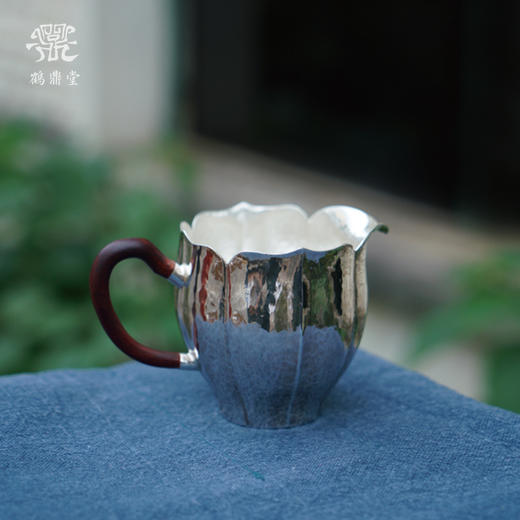 鹤鼎堂闻天系列遄臻公杯槌目纹（银色）（缺货） 商品图0