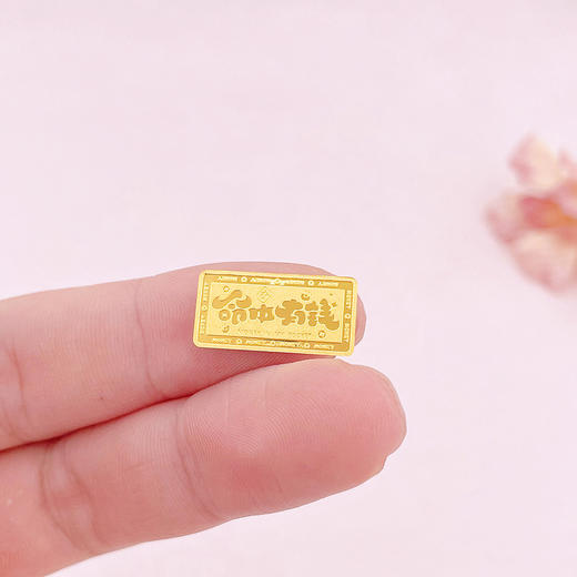 【限时克减128元】【1克】足金999.9  实心1g #命中有钱 金条投资金纯黄金金条（配亚克力盒）(YDJT00072-02)（预售产品下单后不退款不退货不换货不补差价） 商品图4