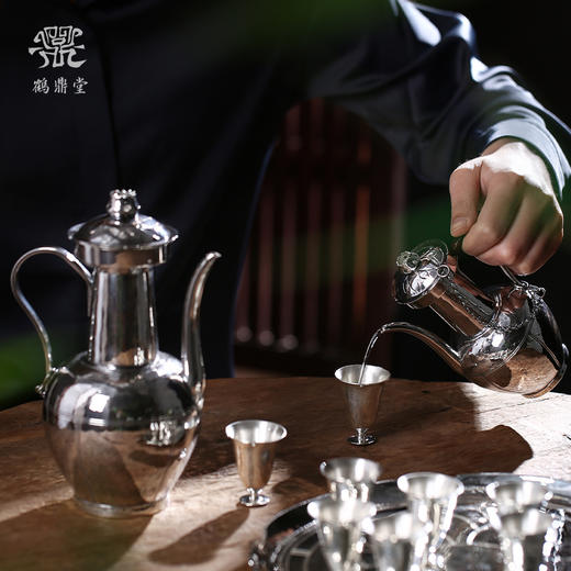 鹤鼎堂闻天系列盈升槌目纹酒壶（缺货） 商品图4