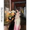BeQueenStory【含苞待放】浪漫闪光缎立体花朵渐变花苞长款连衣裙 商品缩略图3