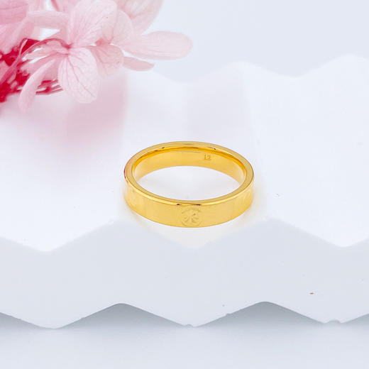 【限时克减150元】足金999.9 #固口戒指 【精品】实心螺丝纹圈戒米字纹圈戒(JZ00869)（预售产品下单后不退款不退货不换货不补差价（预售产品下单后不退款不退货不换货不补差价 商品图0