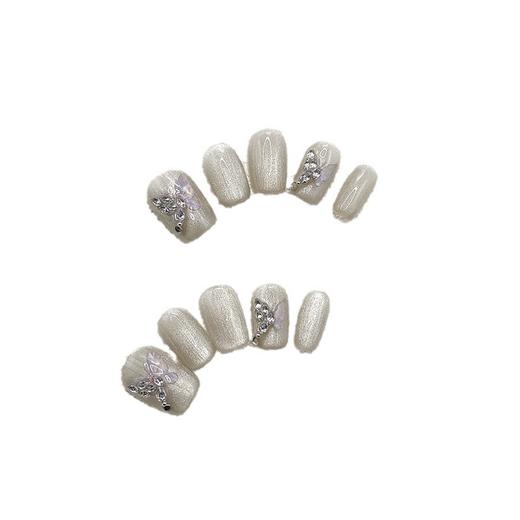 手工穿戴甲爆款高级温柔腮红可拆卸晕染ins_ym 商品图11