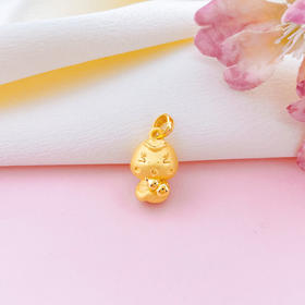 【限时7.5折】【定价黄金】足金 #儿童/宝宝 #蛇年新品 【精品】3D硬金空心蛇年生肖葫芦蛇宝宝吊坠(AR3DDZ00098)（预售产品下单后不退款不退货不换货不补差价）