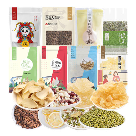 姚朵朵 福聚满堂礼盒1631克 百合干红豆薏米绿豆 商品图2