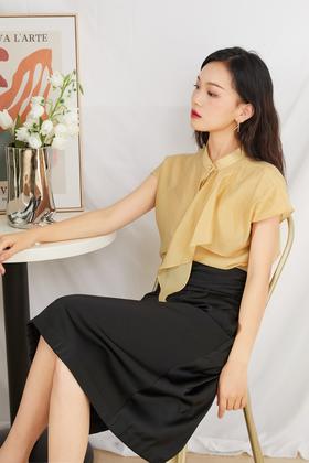 Le Malene 不对称气质款短袖上衣 13153