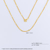 【限时克减150元】足金999 5G黄金17-18寸调节肖邦间筒项链(AG5GXL00018-2)补差价）补差价）预售产品下单后不退款不退货不换货不补差价 商品缩略图3