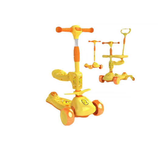 滑板车儿童溜溜车三合一1一3一6一12岁男孩女童小孩宝宝踏板滑滑车 商品图3