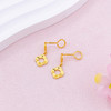 【限时克减150元】足金999.99 【精品】五9黄金花形耳饰耳吊耳钉镂空鱼鳞幸运四叶草花形耳吊双四叶草耳钉(ACES00194)（预售产品下单后不退款不退货不换货不补差价 商品缩略图2