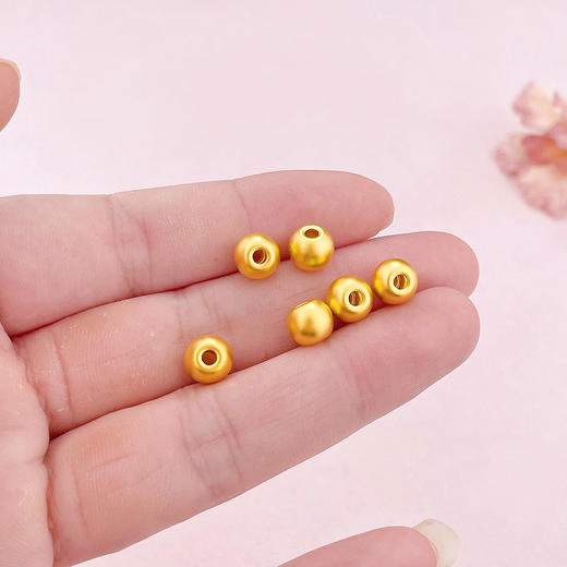 【线上黄金屋】【限时7.5折】【定价黄金】足金 【无成色字印】3D硬金散珠转运珠空心圆珠转运金珠路路通手串配件Diy手串配件/6粒(V3DSC00392)（预售产品下单后不退款不退货不换货不补差价） 商品图2