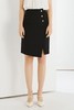 MISICAKOO/茉诗可可 黑色简约不规则半裙 13238 商品缩略图0