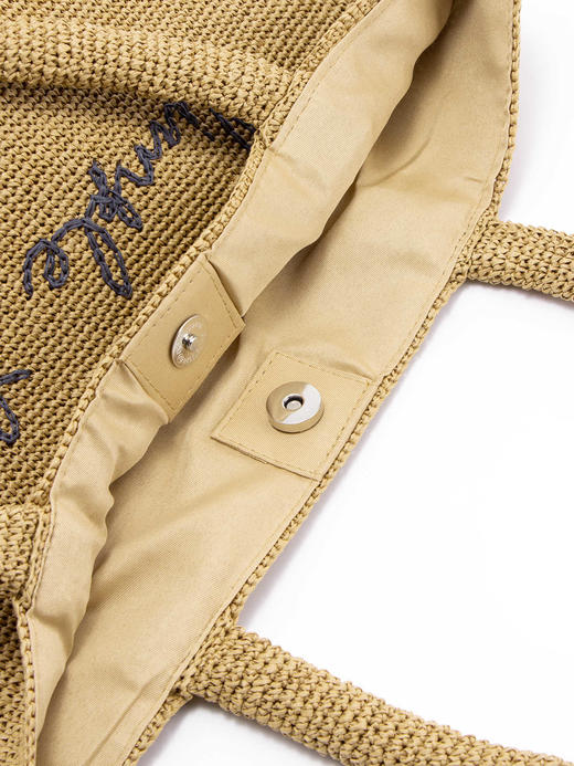 COCO ZONE 2024高级感刺绣编织单肩包大容量通勤包包CC1B0945 商品图2