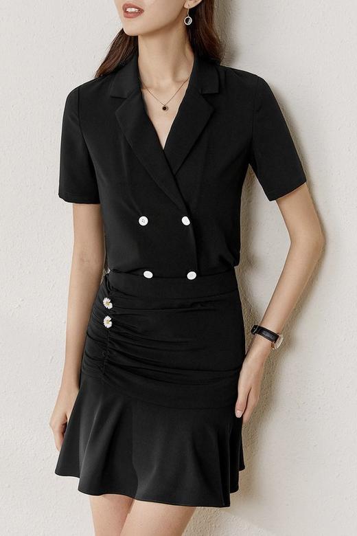 SENTUBILA尚都比拉 气质短袖开衫半裙套装 12989 商品图2