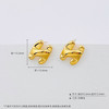 【限时克减150元】足金 【精品】无氰5D字母H耳钉（配胶塞）(AR5DES00025)（预售产品下单后不退款不退货不换货不补差价）（预售产品下单后不退款不退货不换货不补差价） 商品缩略图3