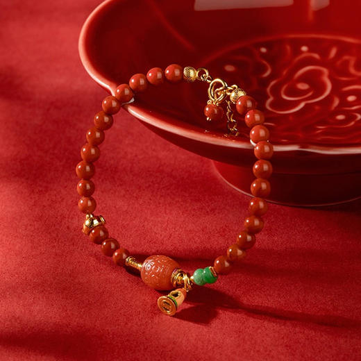 【宫里手串】南红转运珠手串 商品图0