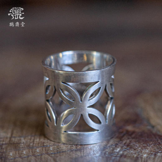 鹤鼎堂闻天系列镂花阴盖置镜面（银色）（缺货） 商品图0