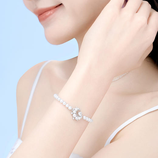 【珠光心月贝珠手链】女轻奢闺蜜款 小众生日礼物送女友 下单赠精美礼盒 顺丰空运+运费险 商品图4