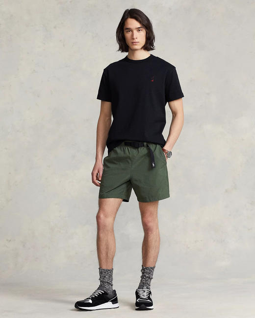 小马刺绣夏季经典款 定制纯色小标 圆领短袖T恤 6色 PT-1168 商品图5