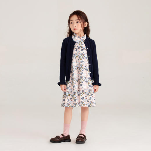 女童棉线开衫秋季新款安奈儿童装EG434565 商品图3