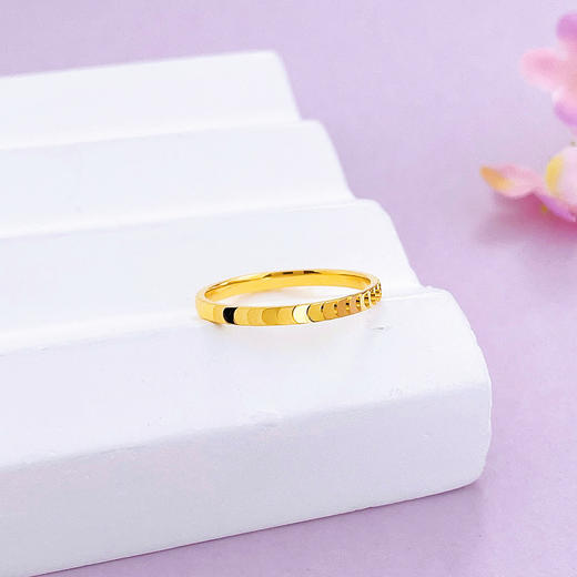 【限时克减150元】足金999.99 【精品】五9黄金实心固口戒指龙鳞鱼鳞戒指圈戒(ACJZ00264)（预售产品下单后不退款不退货不换货不补差价（预售产品下单后不退款不退货不换货不补差价 商品图1