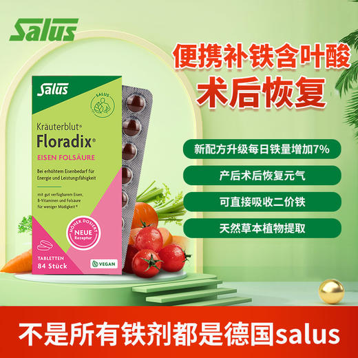 【保税仓】Salus 德国绿铁元片 84粒【效期：2025年1月】 商品图4
