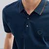 【含桑蚕丝】柒牌男士短袖Polo衫男夏季凉感抗菌休闲商务翻领T恤 124T70580 商品缩略图2