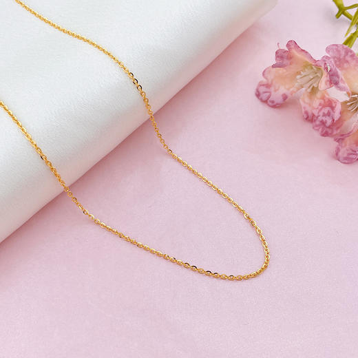 【限时克减150元】足金999 5G黄金17-18寸调节O字链项链(AG5GXL00016-1)（预售产品下单后不退款不退货不换货不补差（预售产品下单后不退款不退货不换货不补差 商品图1