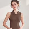 【3~5天发货】跃牌【美度空间】系列 冰薄荷无袖瑜伽背心高级感可拆卸胸垫夏季41034 商品缩略图4