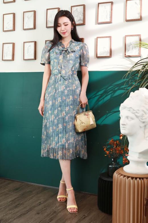 L.Fleuri 复古甜美花卉连衣裙 13209 商品图0