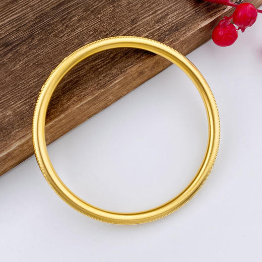 【限时克减150元】足金999 古法空心固口CNC福字祥云手镯（面宽约4.2-4.6mm）(YGFSZ00484)（预售产品下单后不退款不退货不换货不补差价） 商品图1