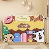 【隐藏污泥 表面不显脏】少女心可爱卡通丝圈地垫 入户门卡通地垫 创意线条狗 可爱蜡笔小新 脚垫防滑蹭玄关垫-QQ 商品缩略图0