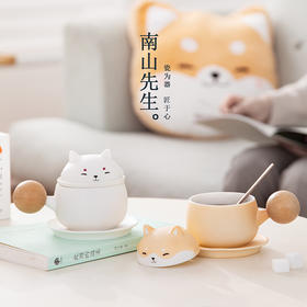 【积分】陶瓷创意茶水分离杯 办公室咖啡杯