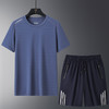 【冰丝套装】【DSK】大依优型大码夏季套装圆领短袖T恤夏季加肥加大肥佬休闲宽松透气上衣男士半袖夏装 商品缩略图11