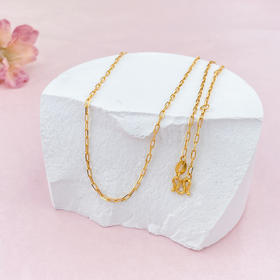 【限时克减150元】足金999 5G黄金17-18寸调节十字链项链(AG5GXL00017-2)（预售产品下单后不退款不退货不换货不补差（预售产品下单后不退款不退货不换货不补差